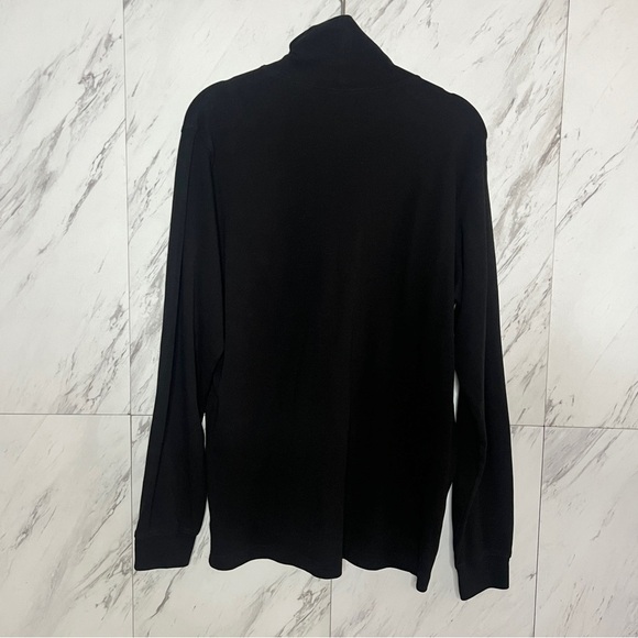 Eddie Bauer Black Cotton Turtle Neck SZ L - Picture 3 of 5